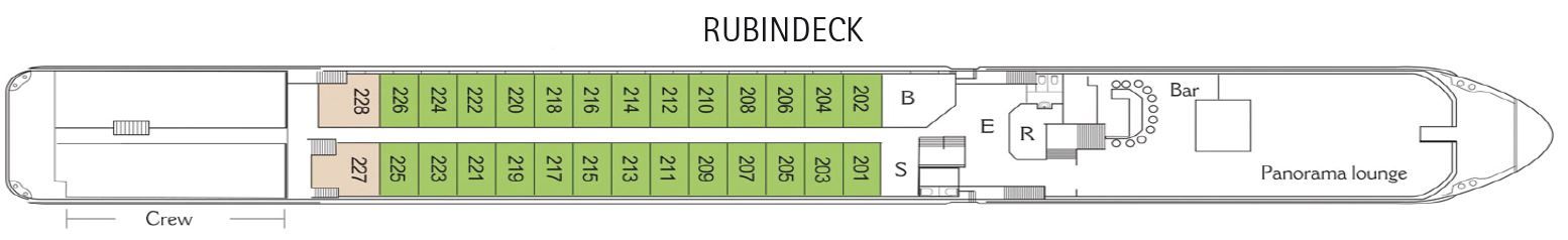 SWISS PEARL - Ohne Reederei - RUBINDECK