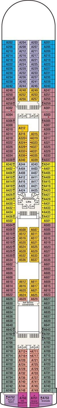 Ruby Princess - Princess Cruises - Deck 12 (Aloha)