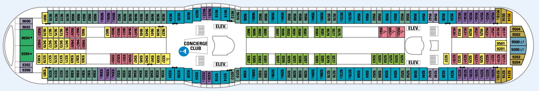 Voyager of the Seas - Royal Caribbean International - DECK 9