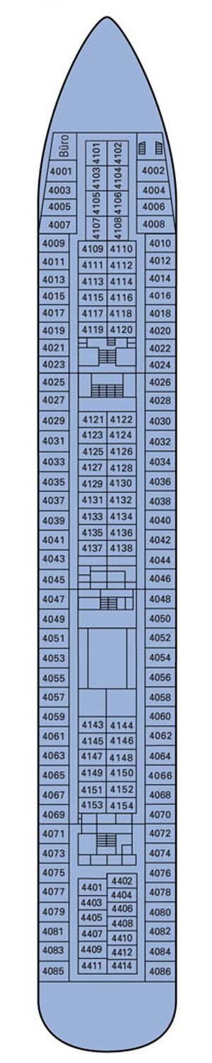 MS Deutschland - Phoenix Seereisen - Deck 4 (Steuermanns)