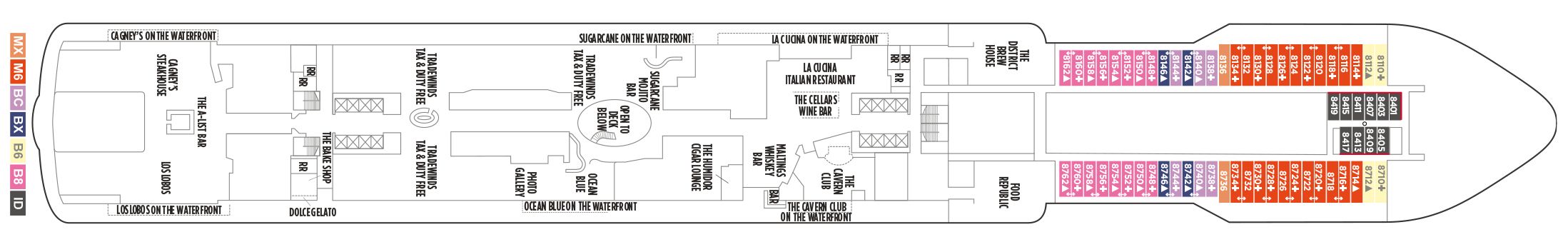 Norwegian Joy - Norwegian Cruise Line - DECK 8