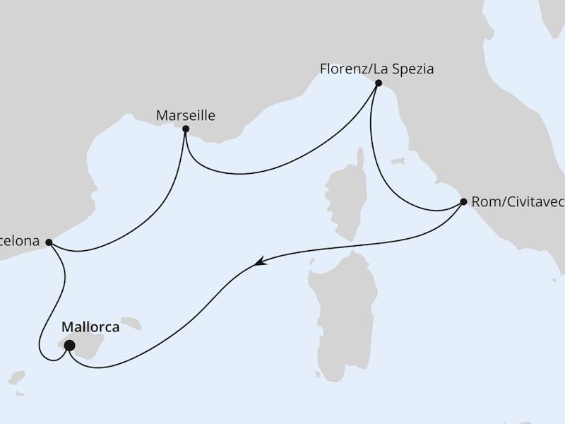  Spanien & Italien ab Mallorca
