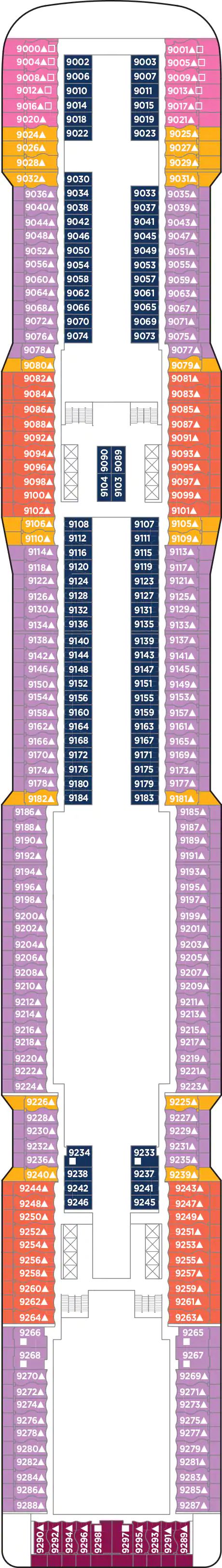 Norwegian Epic - Norwegian Cruise Line - Deck 9 (Deck 9)