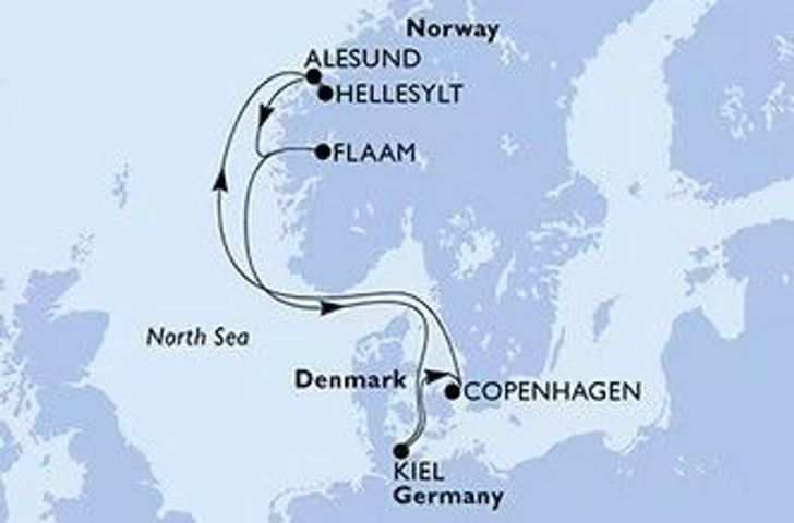 Impression zu Sommer 2026 - MSC Euribia - Norwegen & Dänemark