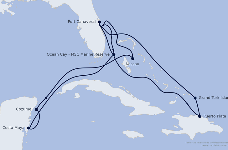 Impression zu Winter 2027/28 - MSC World Atlantic - Karibische Inselträume und Ozeanmomente