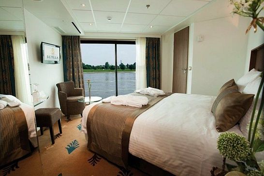 MS Amelia - Phoenix Flusskreuzfahrten - Zweibett außen de luxe mit frz. Balkon Saturndeck (F)