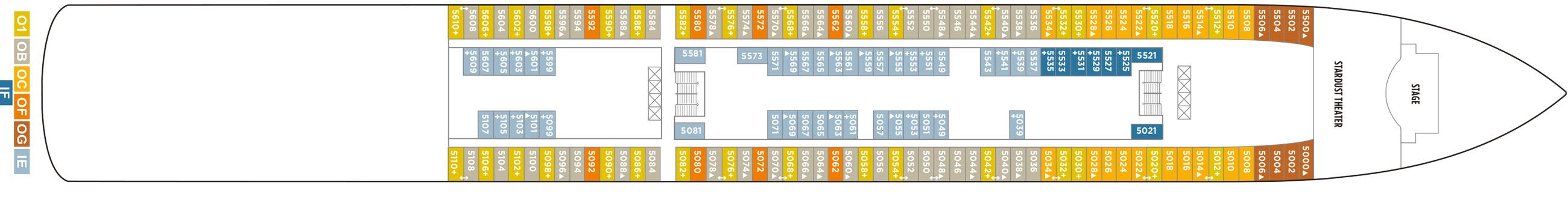 Norwegian Gem - Norwegian Cruise Line - DECK 5