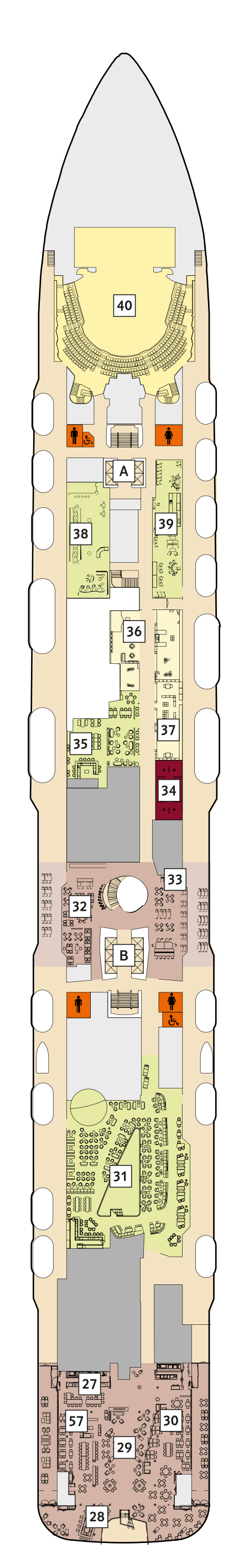 Mein Schiff 1 - TUI Cruises - Deck 5 (Pier)