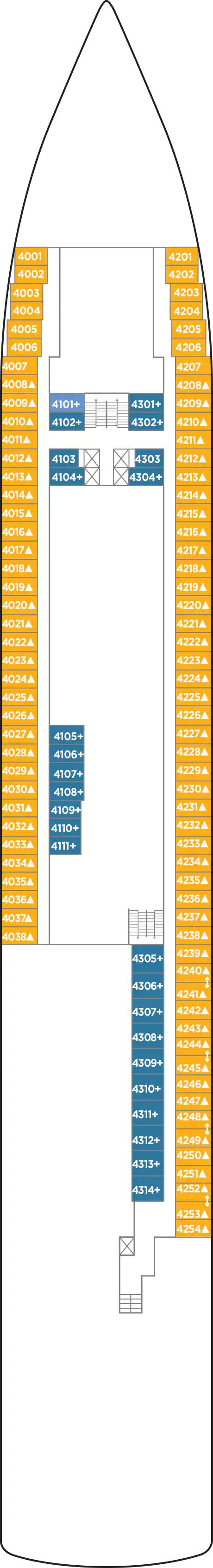 Norwegian Sun - Norwegian Cruise Line - Deck 4 (Biscayne-Deck 4)