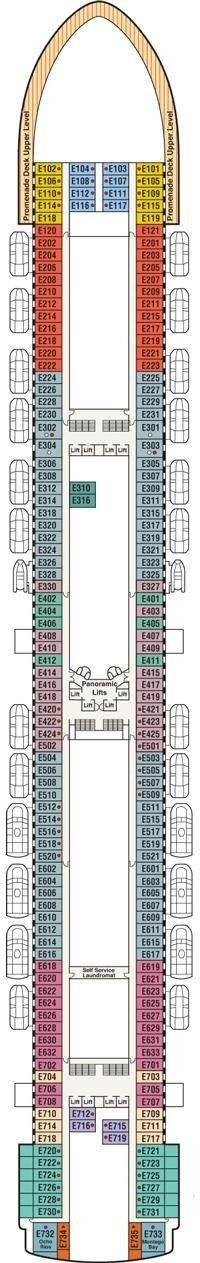 Crown Princess - Princess Cruises - Deck 8 (Emerald)