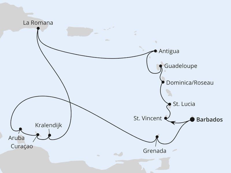 Karibische Inseln ab Barbados