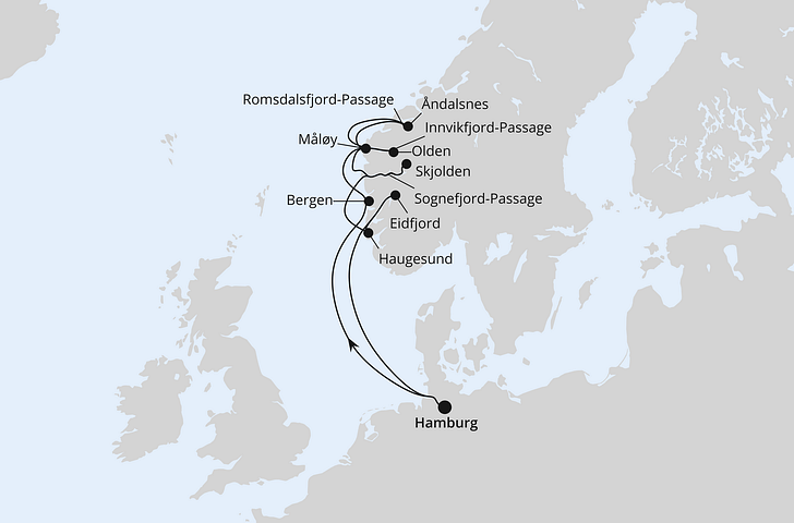 Impression zu Sommer 2027 - AIDAluna - Norwegische Fjordlandschaft