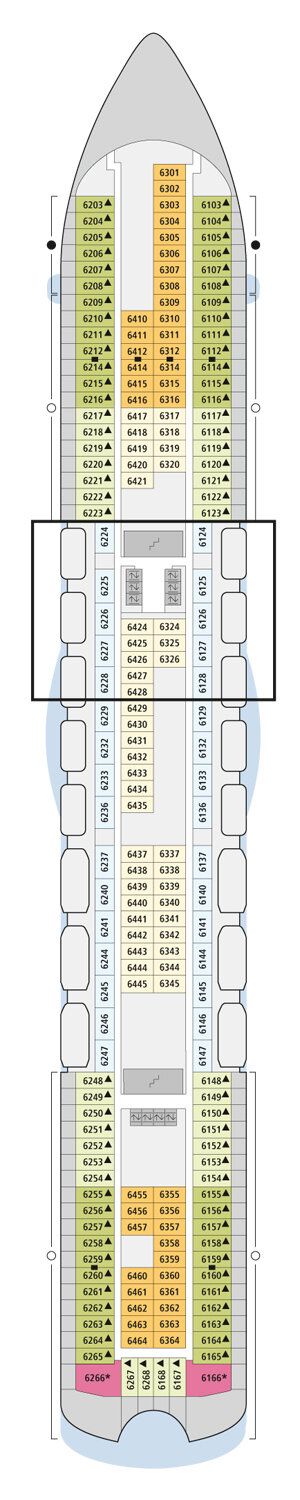 AIDAluna - AIDA Cruises - Deck 6 (Deck 6)
