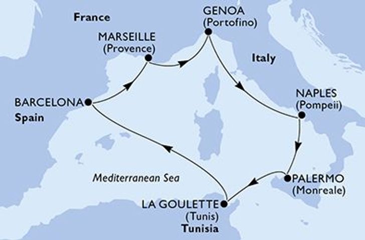 Impression zu Winter 2026/27 - MSC Euribia - Mittelmeerperlen