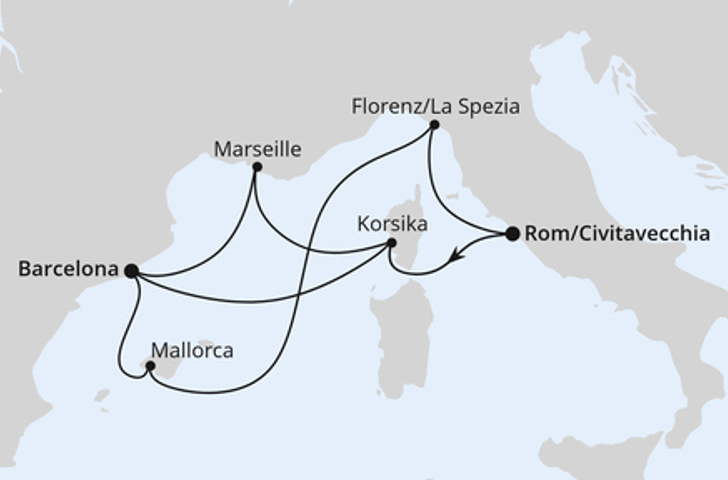 Impression zu AIDA Angebot der Woche - AIDAcosma - Spanien, Frankreich & Italien ab Civitavecchia