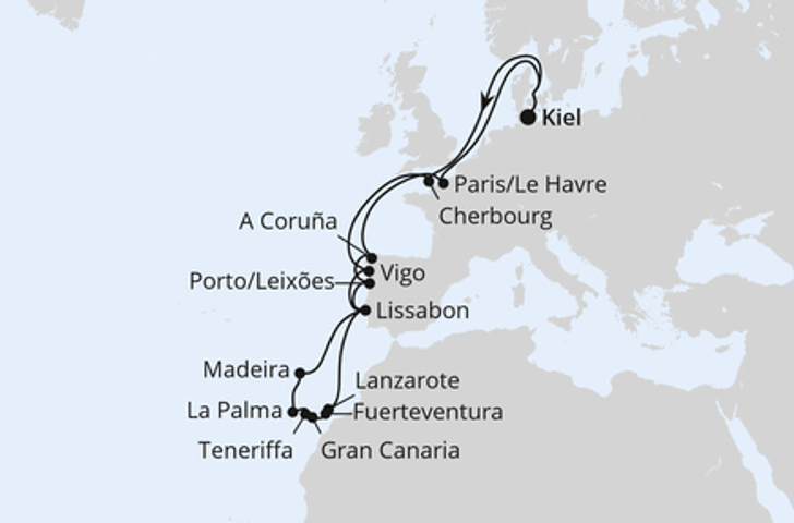 Impression zu Winter 2026/27 - AIDAprima - Große Winterpause Kanaren ab Kiel
