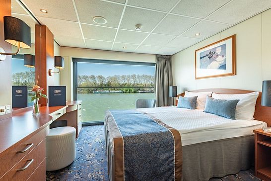 MS BIJOU DU RHONE - Nicko Cruises - 2-Bett Deluxe Oberdeck achtern (OX)