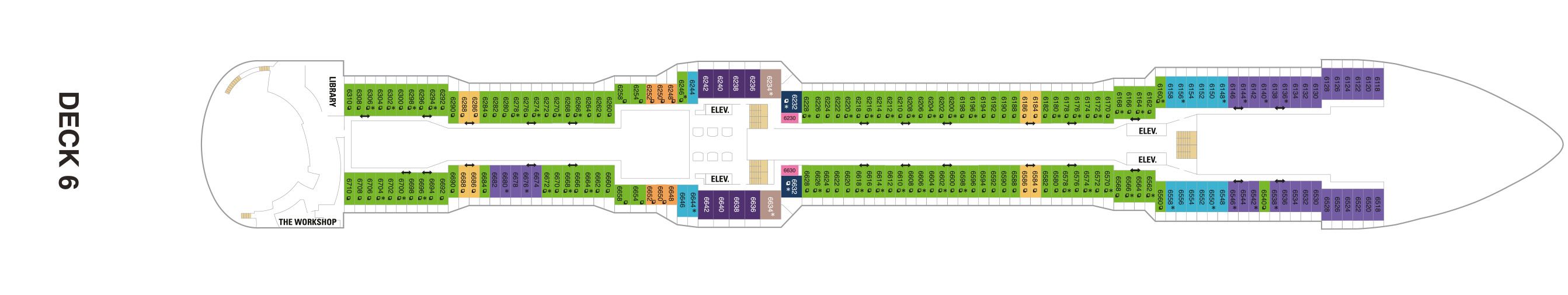 Anthem of the Seas Deck 6