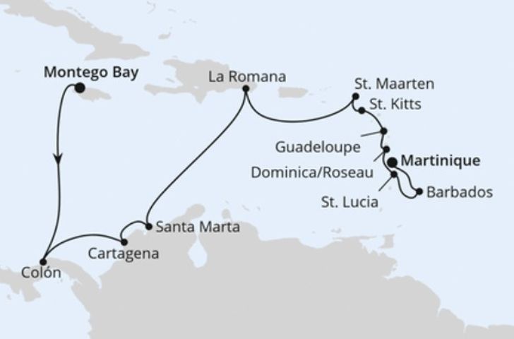 Impressionn zu AIDA Wintersehen - Karibik & Mittelamerika
