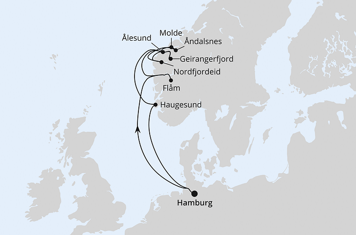 Impressionn zu AIDA Einzelkabinen Special - AIDAperla - Norwegens Fjorde