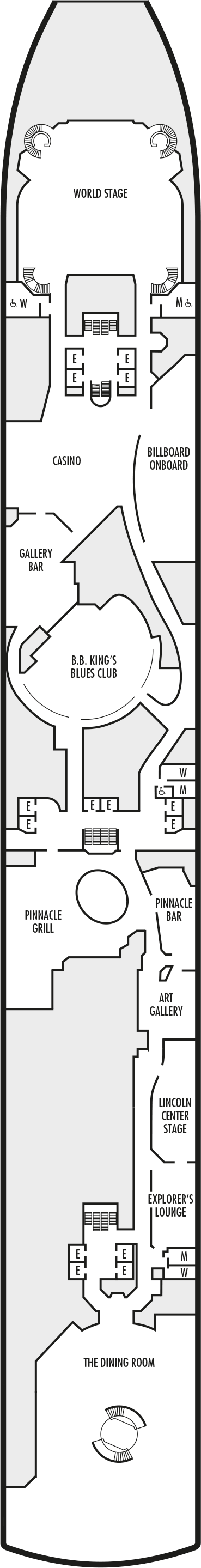 MS Oosterdam - Holland America Line - Deck 2 (Lower Promenade Deck)