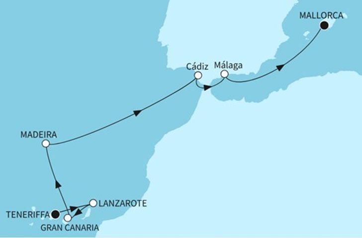 Impressionn zu Winter 2025/26 Besttarif - Mein Schiff Relax - Atlantikinseln und Spaniens Sonnenküste