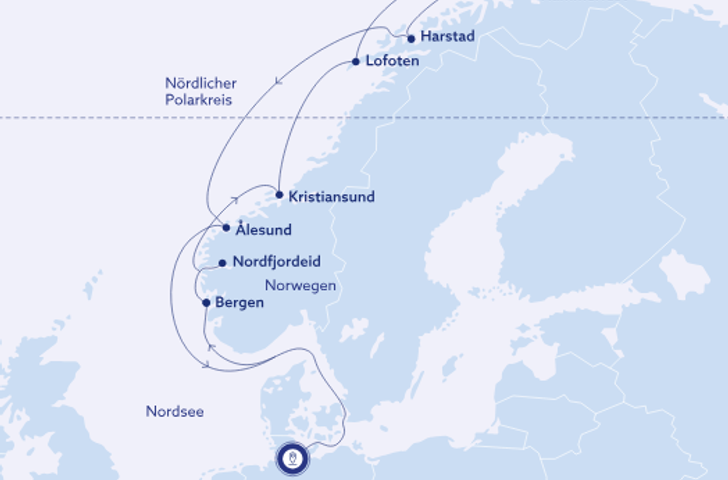 Impressionn zu nicko cruises - Vasco da Gama - Norwegens Westen im Detail