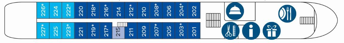 MS HEIDELBERG - Nicko Cruises - MITTELDECK