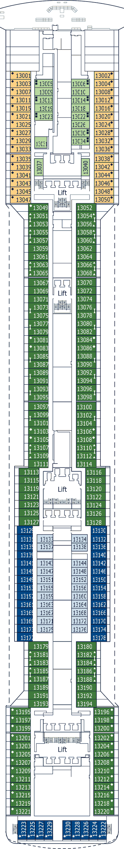 MSC Preziosa - MSC Cruises - Deck 13 (Ametista)