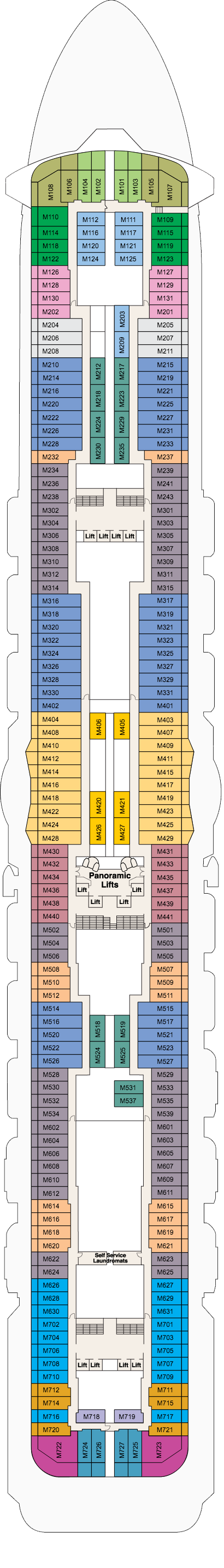 Majestic Princess - Princess Cruises - Deck 15 (Marina)