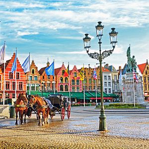 Grote Markt Brügge Belgien 
