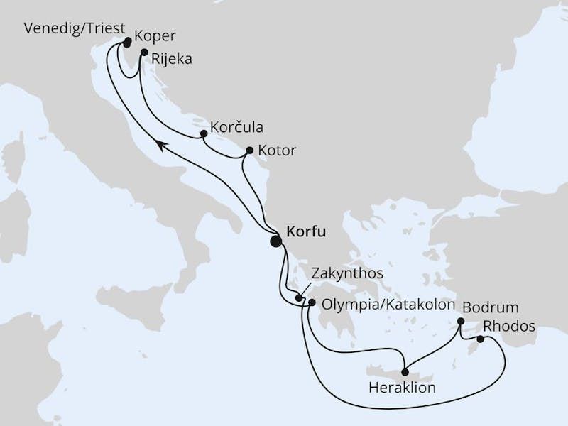 Adria & Griechenland ab Korfu 2