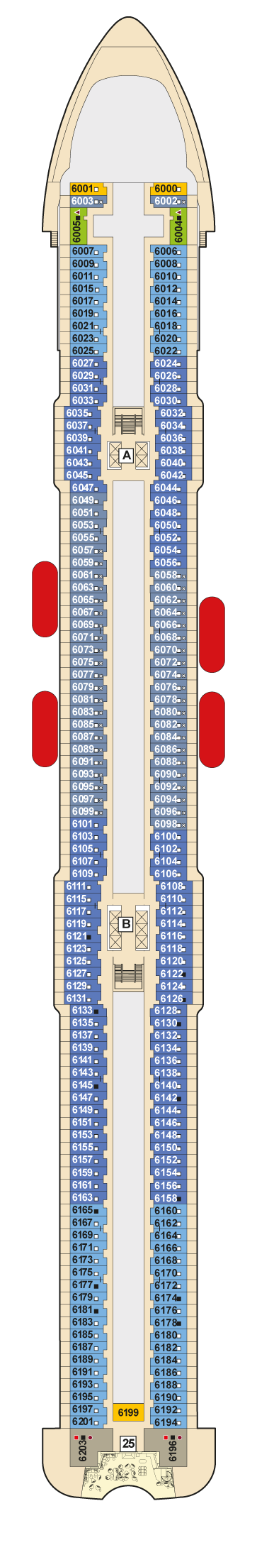 Mein Schiff 7 - TUI Cruises - Deck 6 (Boje)