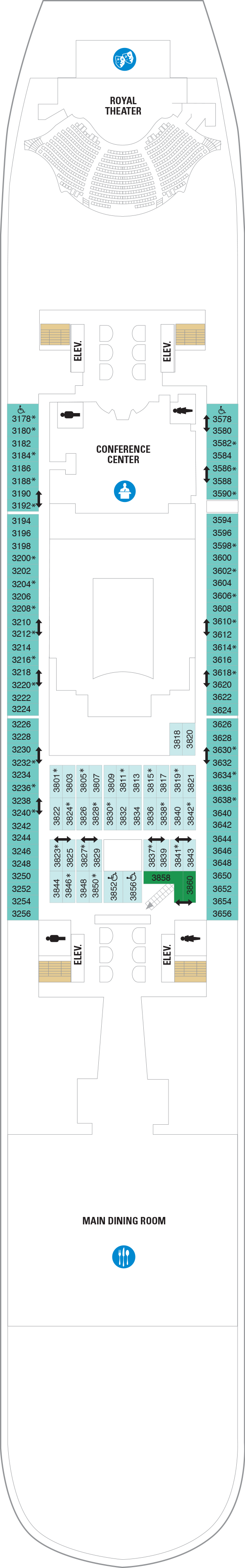 Harmony of the Seas - Royal Caribbean International - Deck 3