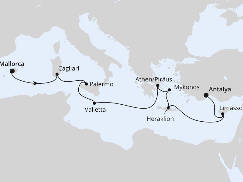 Von Mallorca nach Antalya