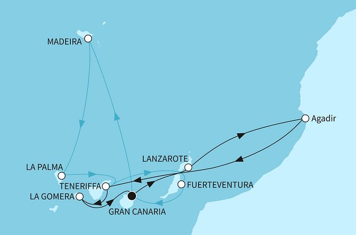 Impressionn zu Angebot der Woche - Mein Schiff 7 - Kanaren, Madeira & Marokko