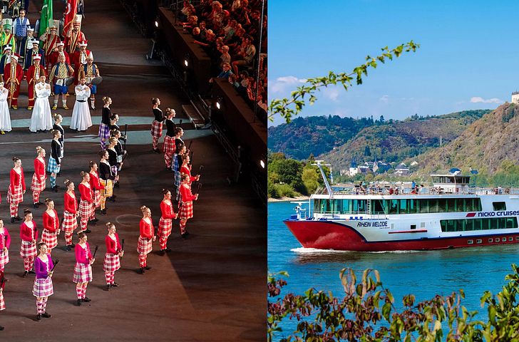 Impressionen zu Event- & Themenreisen - nicko cruises - Dudelsackklänge beim Basel Tattoo