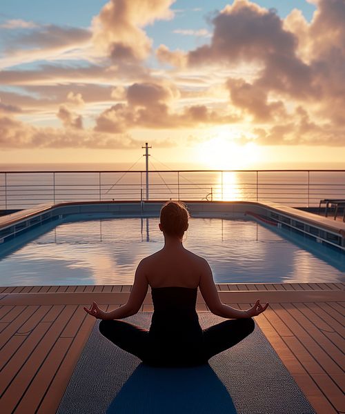 Sport an Deck Kreuzfahrtschiff