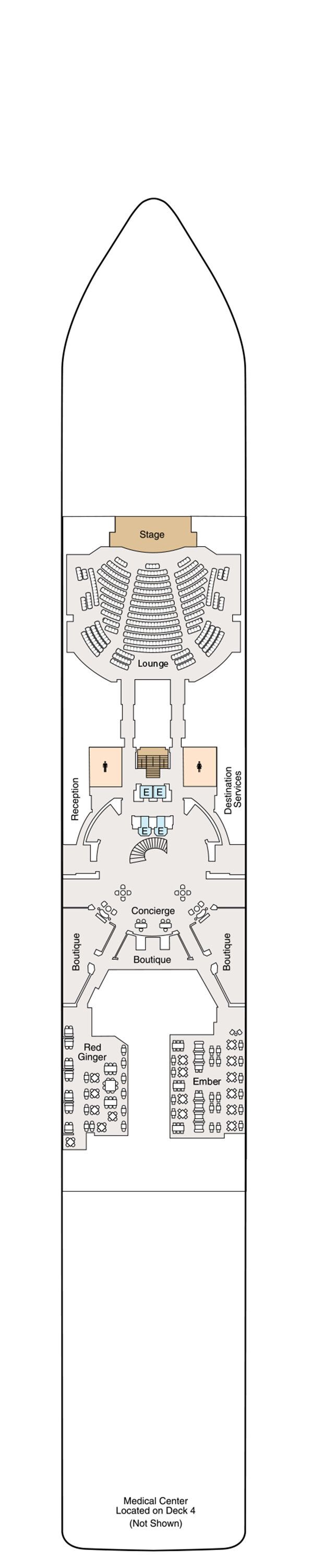 MS Allura - Oceania Cruises - Deck 5 (Deck 5)