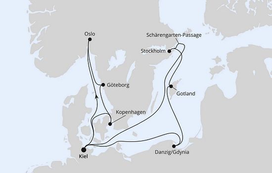  Adventszeit in Skandinavien & Polen ab Kiel