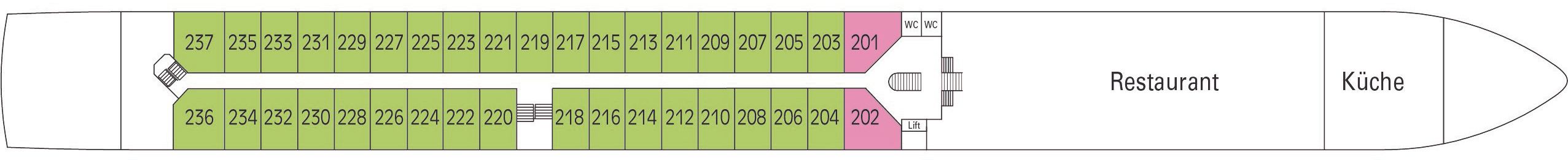 MS VIVA MOMENTS - VIVA Cruises - RUBINDECK