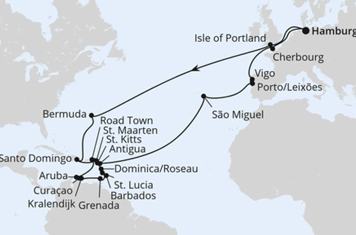 Impression zu AIDA Winter 2026/27 - AIDAluna - Große Winterpause Karibik mit Bermuda oder Kolumbien