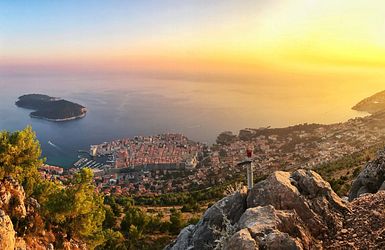 Sonnenuntergang in Dubrovnik 