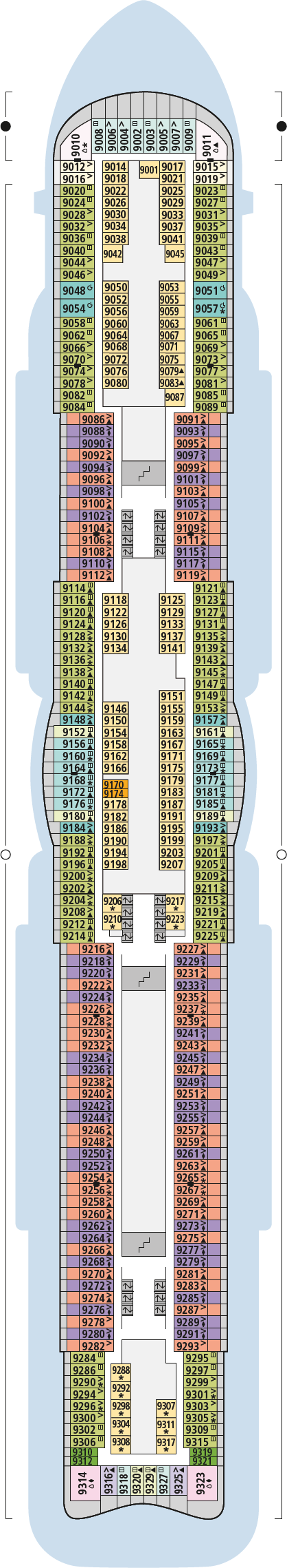 AIDAcosma - AIDA Cruises - Deck 9 (Deck 9)
