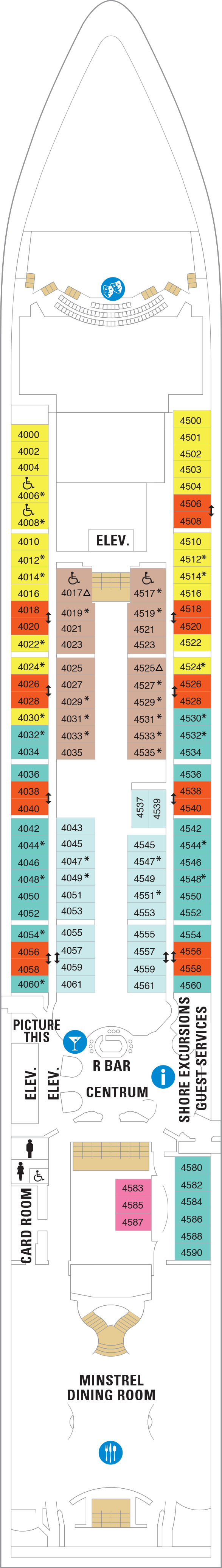 Brilliance of the Seas - Royal Caribbean International - Deck 4 (Deck 4)