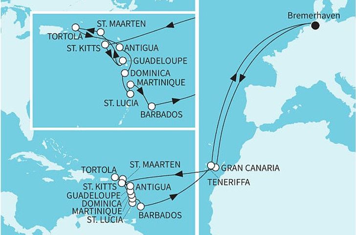 Impressionn zu Winter 2026/27 - Mein Schiff 3 - Traumreise in die Karibik