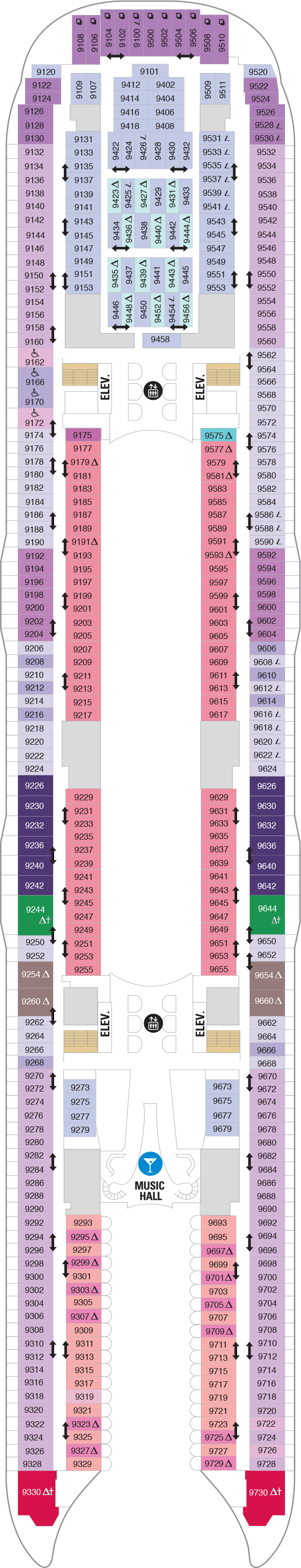 Oasis of the Seas - Royal Caribbean International - Deck 9