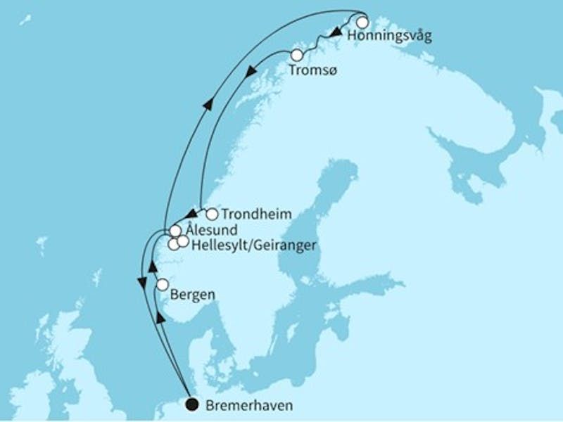 Norwegens Fjordwelten mit Nordkap