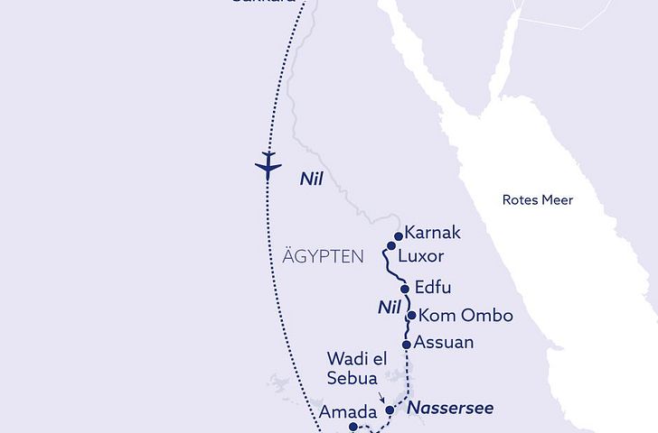 Impressionn zu Flüsse weltweit - MS Steigenberger Omar El Khayam - Kairo, Nassersee & Nil