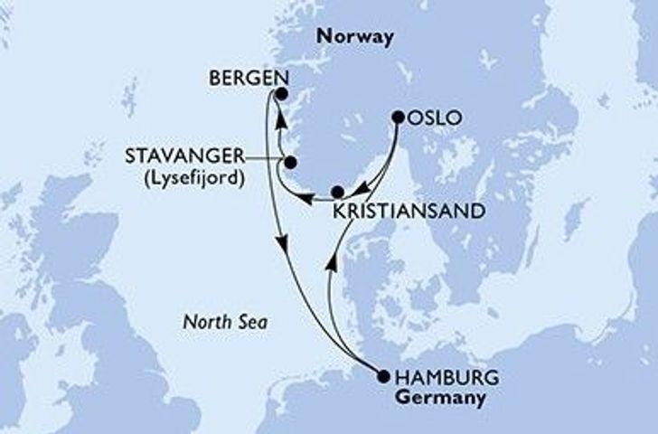 Impression zu MSC Yacht Club Sommer 2027 - MSC Preziosa - Norwegische Fjordzauber